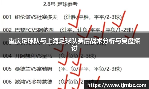 重庆足球队与上海足球队赛后战术分析与复盘探讨